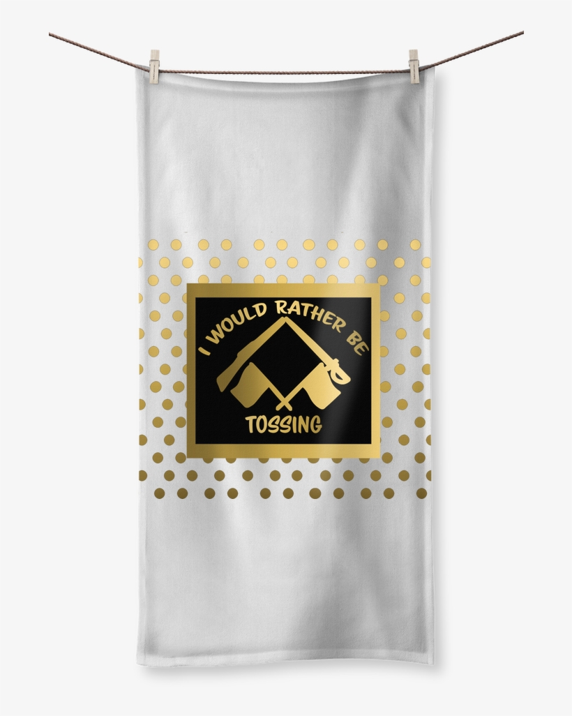 I'd Rather Be Tossing-color Guard Design ﻿sublimation - Towel, transparent png download