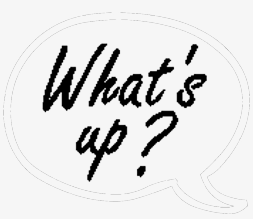 Whatsup Sticker - Calligraphy, transparent png download