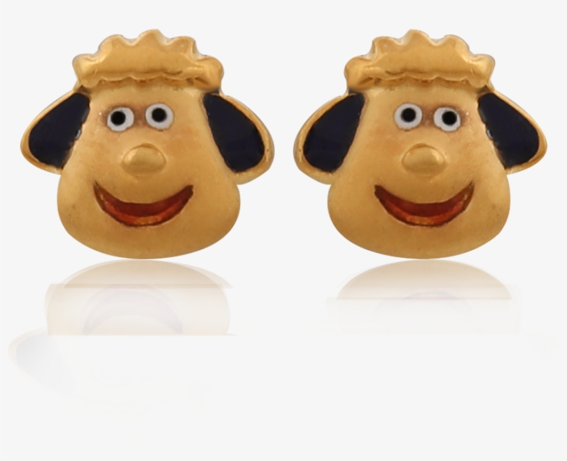 Smiley Jar Gold Earrings - Monkey, transparent png download