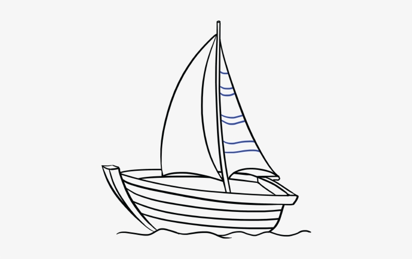 How To Draw A Boat In A Few Easy Steps Easy Drawing - Line Drawing Of Boat, transparent png download