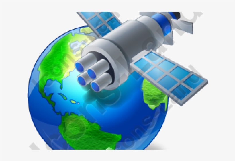 Satellite Clipart Gps Icon - Earth, transparent png download