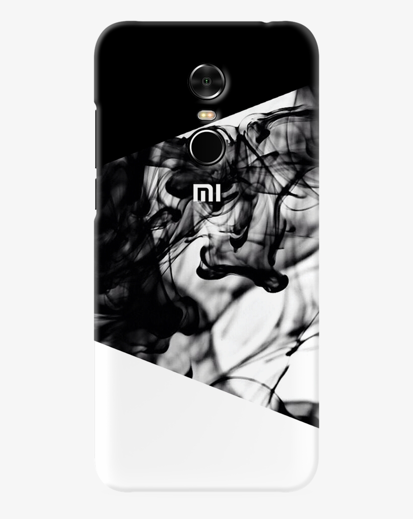 White Splash Back Cover Case For Redmi Note - Black And White Smoke Backgrounds, transparent png download