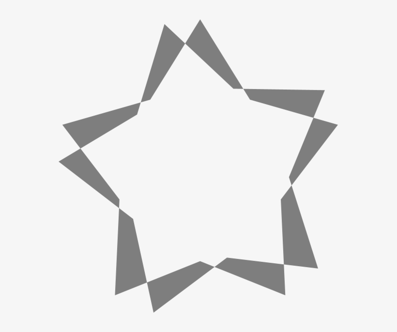 Amazingtlm Gray Star - Portable Network Graphics, transparent png download