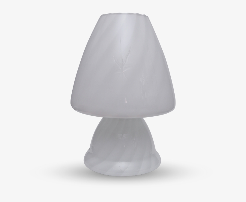 Mushroom Table Lamp In White Swirl - Lampshade, transparent png download