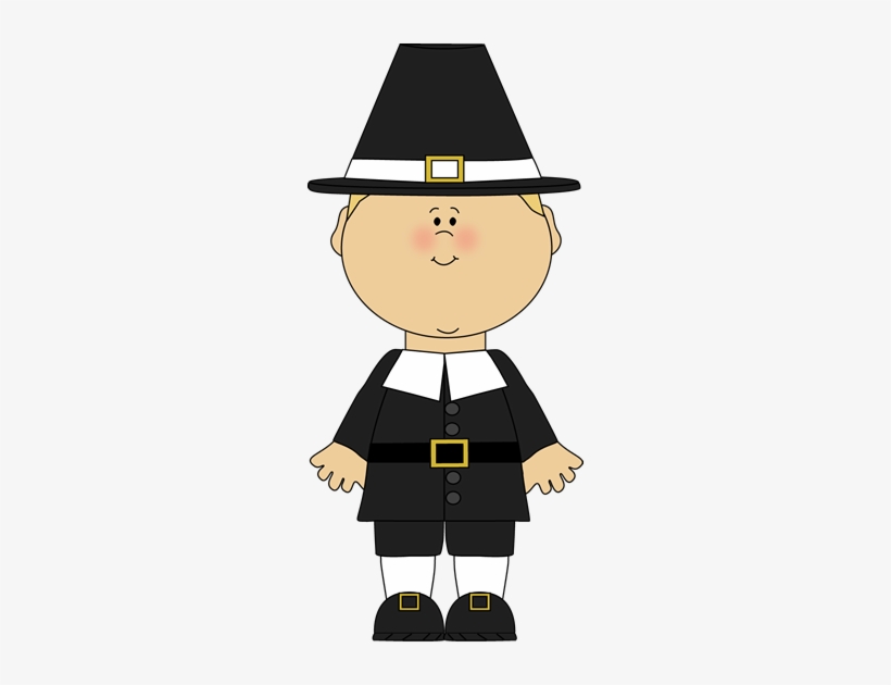 Little Boy Pilgrim - Pilgrims Clipart, transparent png download