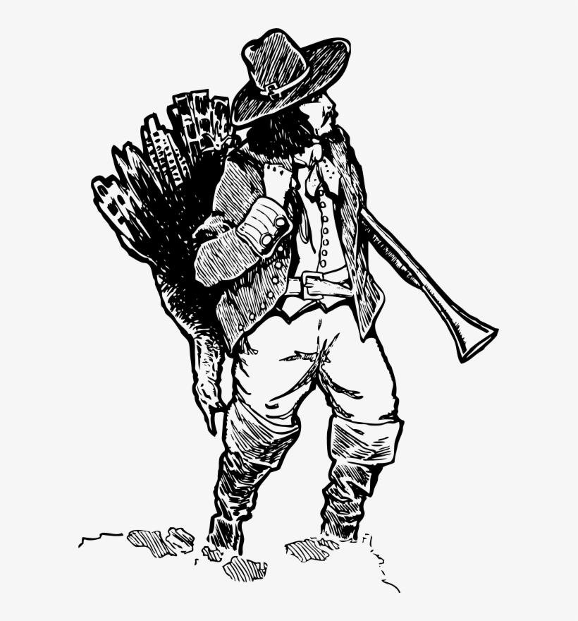Get Notified Of Exclusive Freebies - Hunting Pilgrim Clipart, transparent png download