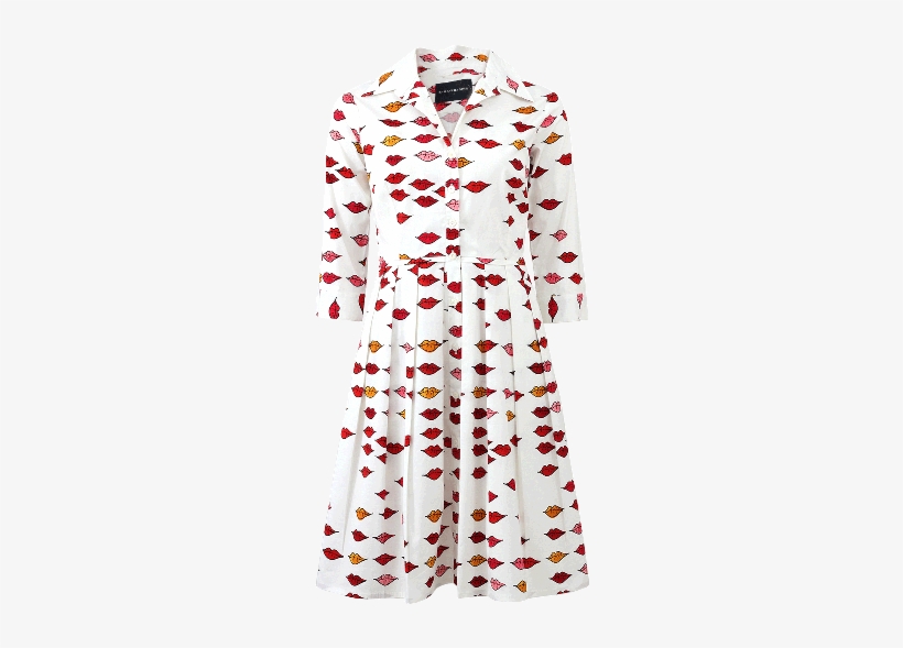 lip print dress