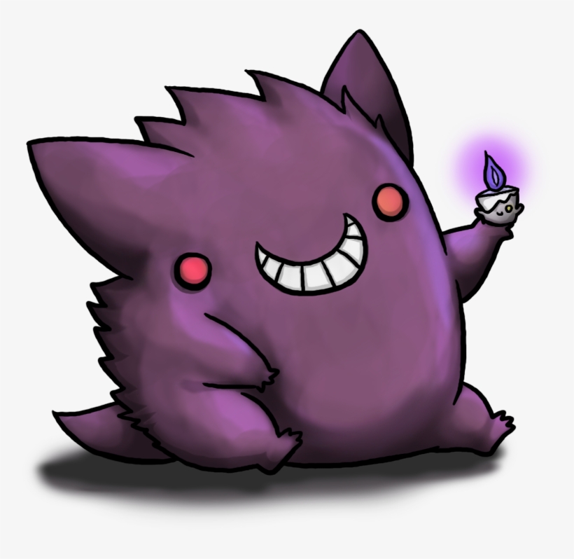 48 Images About <3gastly Haunter Gengar On We Heart - Gengar Cute, transparent png download