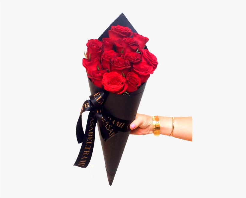 Cono De Rosas Rojas - Garden Roses, transparent png download