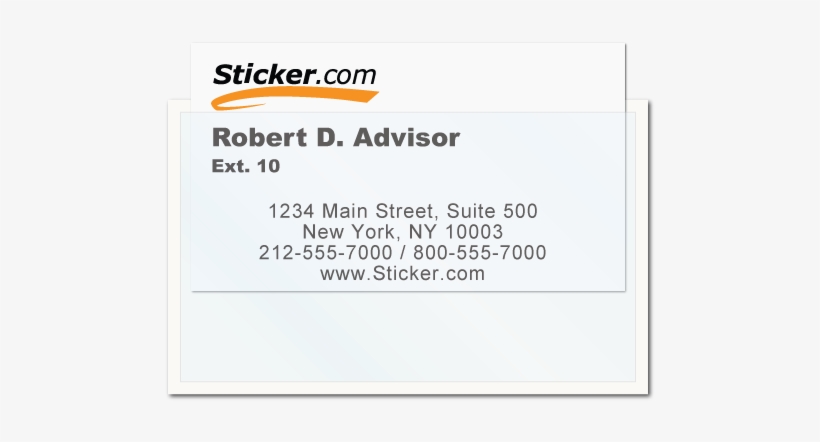 Vertical Top Load Business Card Holder - Sticker.com Horizontal Side Load Business Card Holder, transparent png download