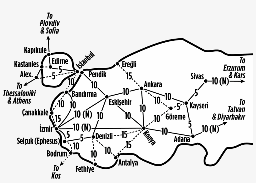 Map Shows Approximate Costs, In $us, For One Way, Second - Diagram, transparent png download