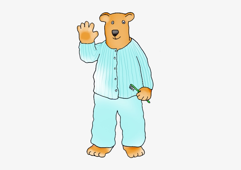 Cartoon Bear With Toothbrush - Toothbrush, transparent png download