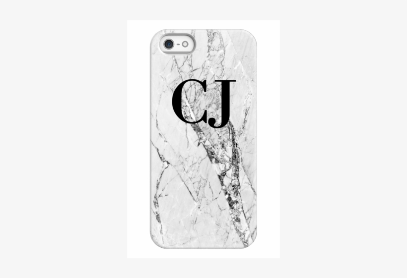 Personalised Cracked White Marble Initials Iphone 5/5s/se - Sienna And White Marble Skin Surface Pro 4, transparent png download