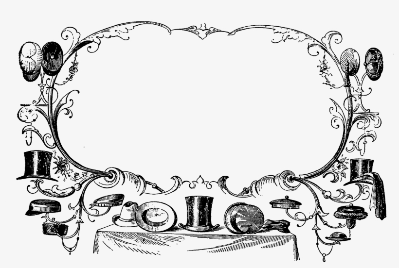 0249 Victorian Hat Fashion Advertising Blank Banner - Hat, transparent png download