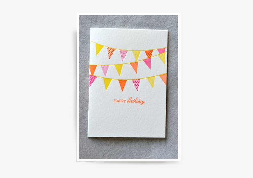 Bright Birthday Banners - Construction Paper, transparent png download