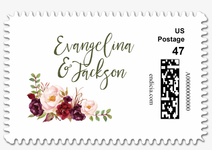 Wedding Stamps, Custom Stamps, Wedding Postage, Custom - Rustikaler Blumenwille Sind Sie Meine Brautjungfer, transparent png download