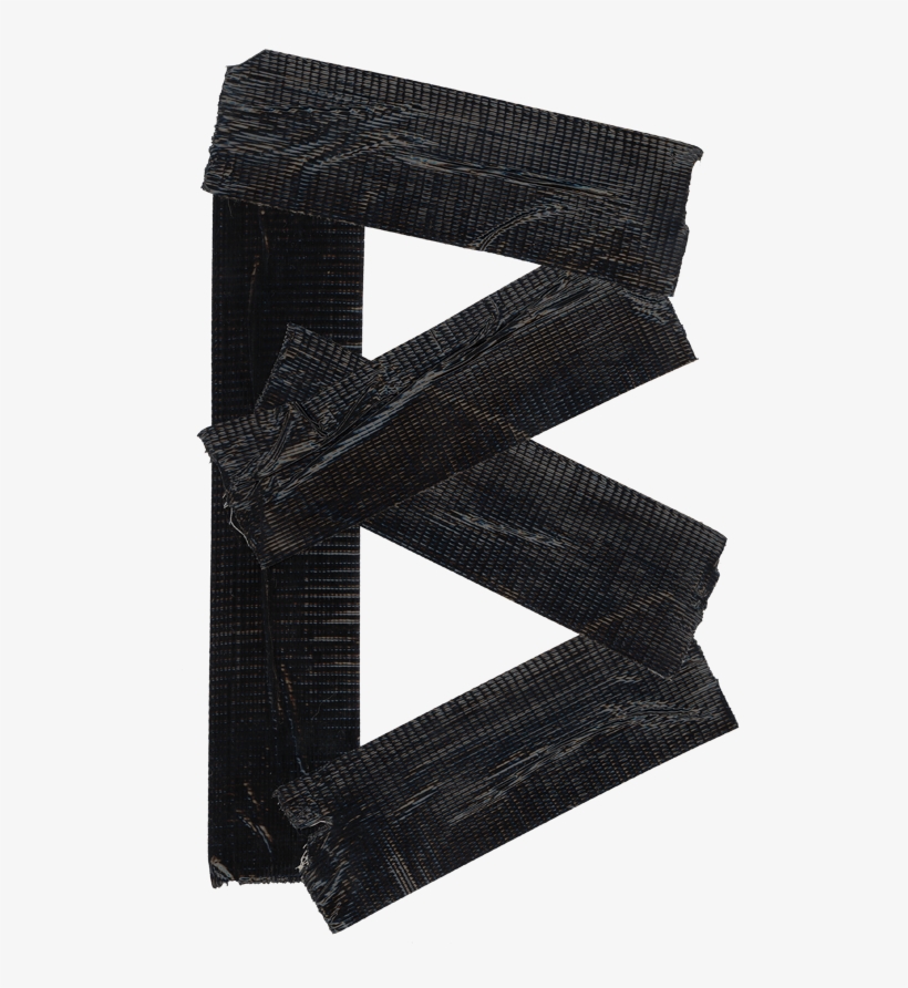 Letter B Of The Black Tape Font - Letter B Font Png, transparent png download