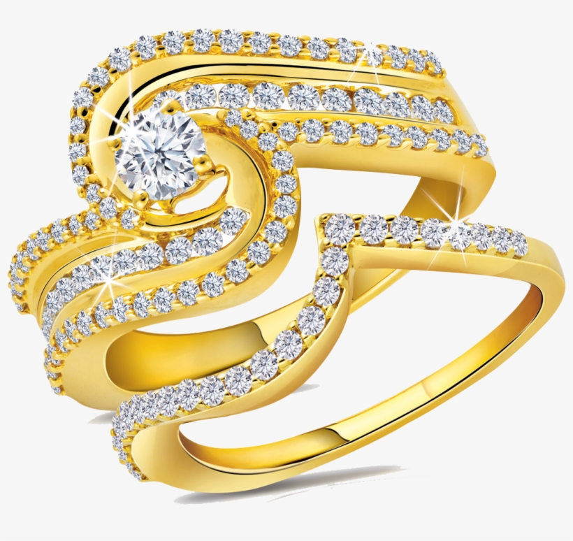 Gold Rings Png File - Gold Jewellery Png, transparent png download