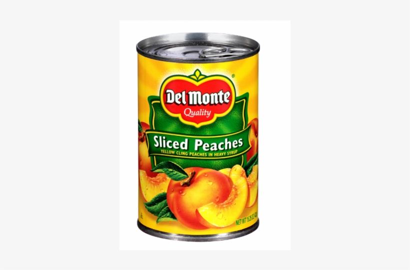 Del Monte Sliced Yellow Cling Peaches In Heavy Syrup - Sliced Yellow Cling Peaches, transparent png download