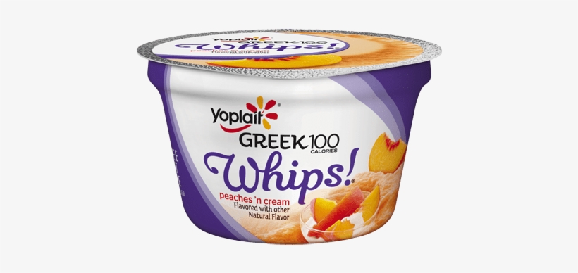 Peaches & Cream - Yoplait Whips! Yogurt Mousse, Strawberry - 4 Oz Cup, transparent png download