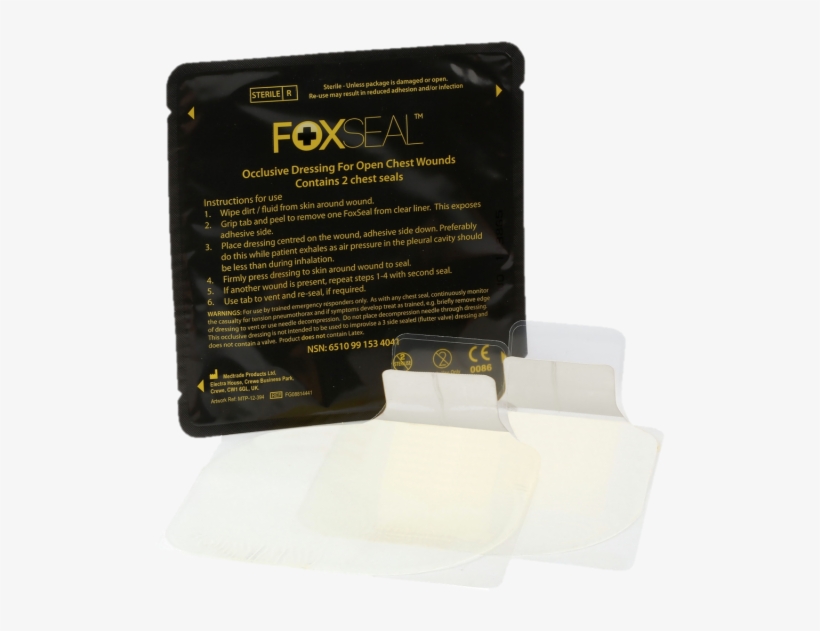 Foxseal, Chest Seal - Fox Seal Occlusive Dressing, transparent png download