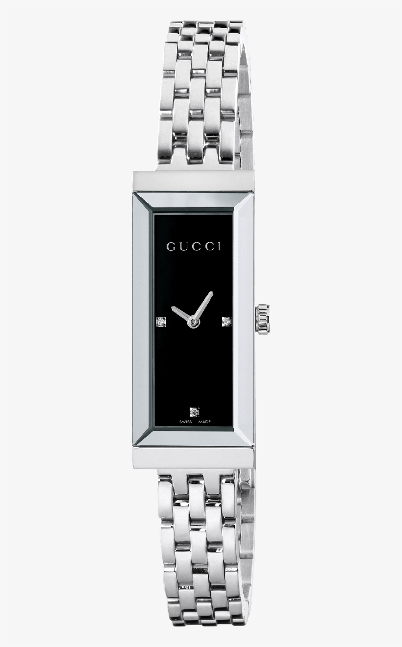 Gucci G-frame Black Diamond Set Dial Stainless Steel - Gucci G Frame Ya127504, transparent png download