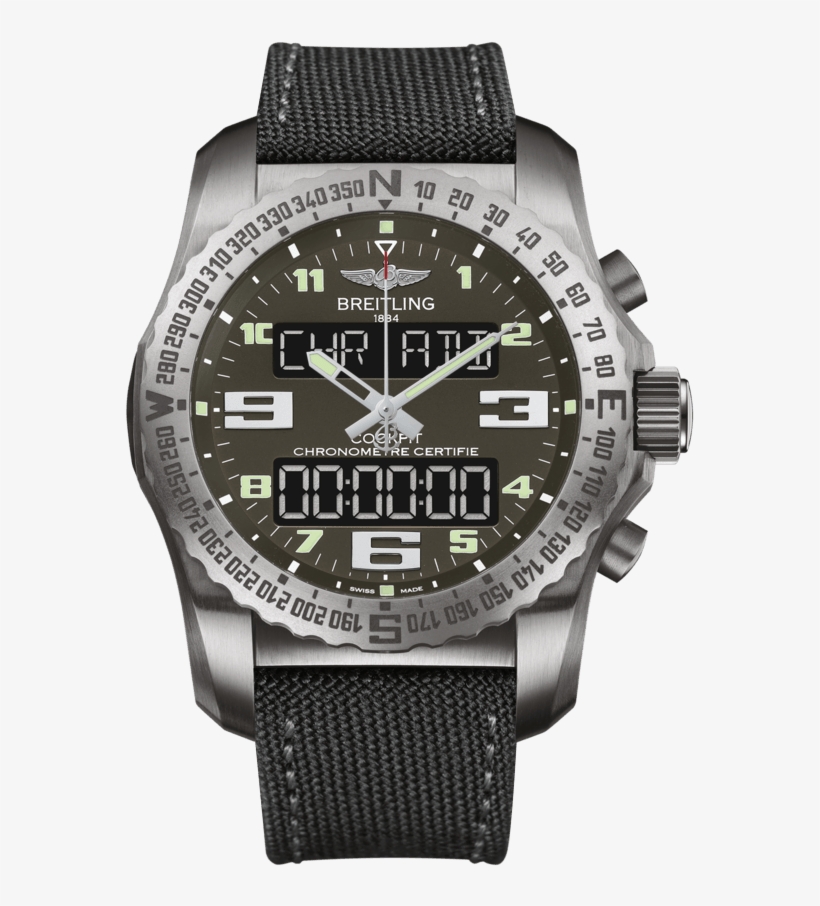 Cockpit B50 Titanium - Breitling - Cockpit B50 Quartz Chronograph, transparent png download