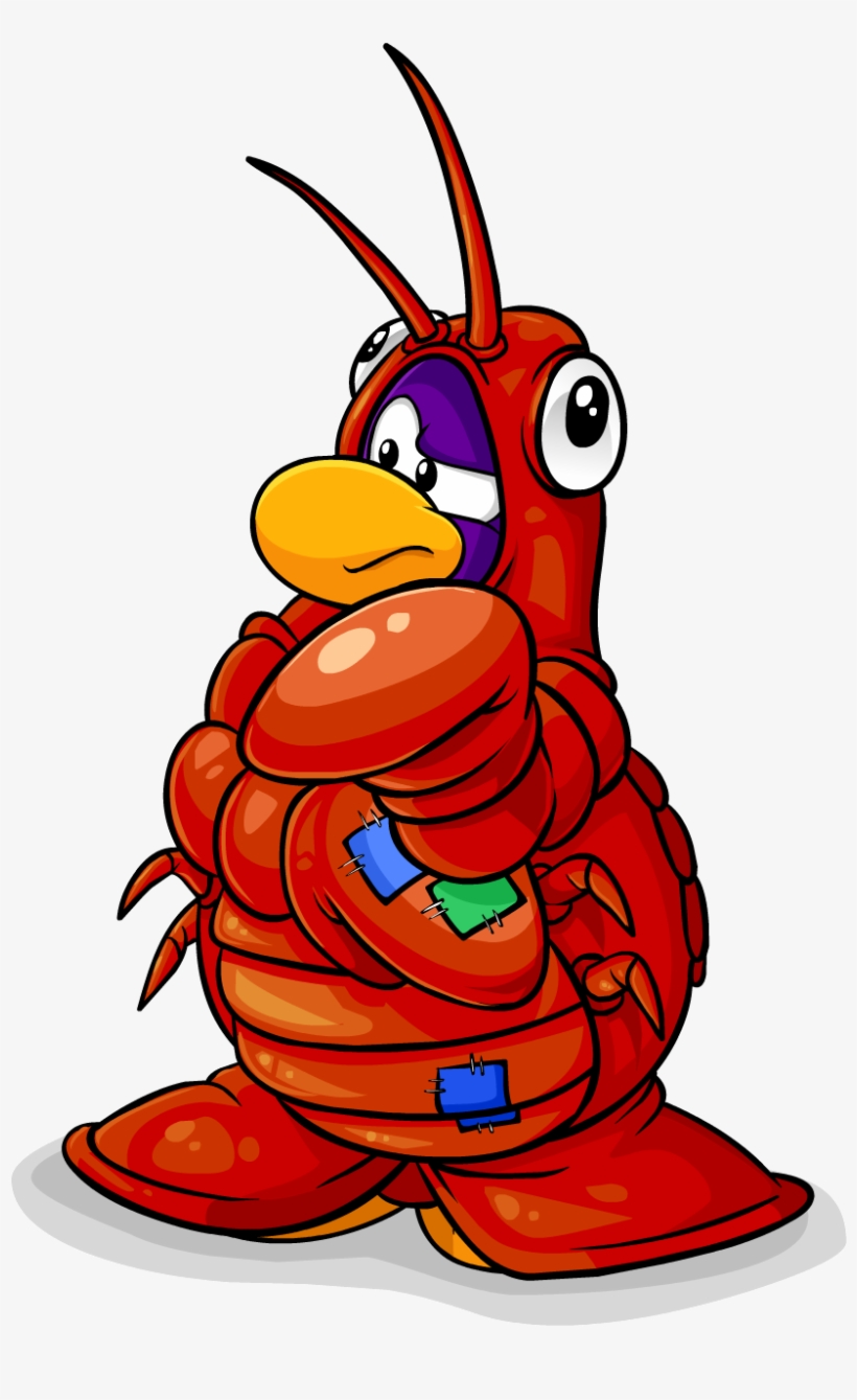 Toby The Lobster Club Penguin Lobster Costume PNG Image Transparent