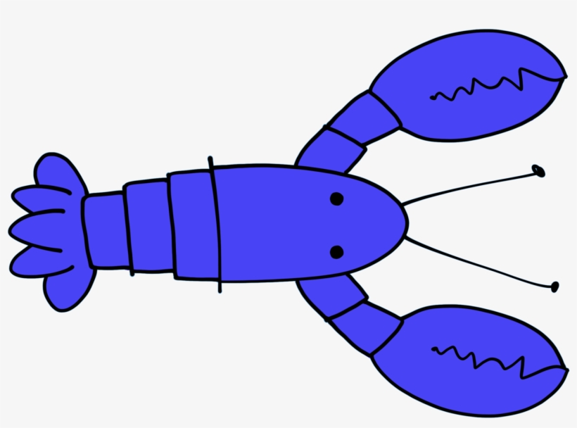 Deb Mills Scofield - Blue Lobster Cartoon, transparent png download