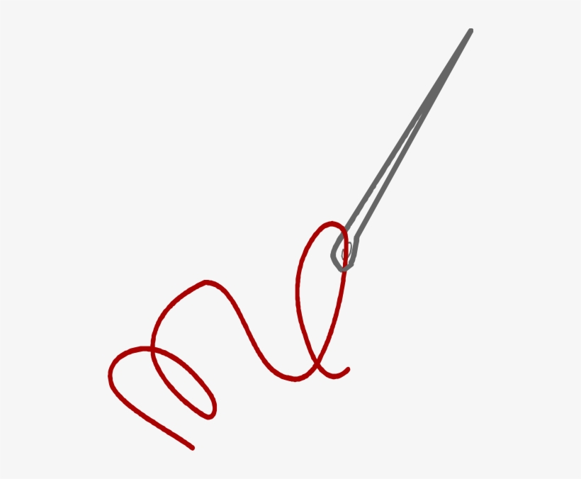 Graphic Free Library Needle Thread Clip Art At Clker - No Needle And Thread, transparent png download