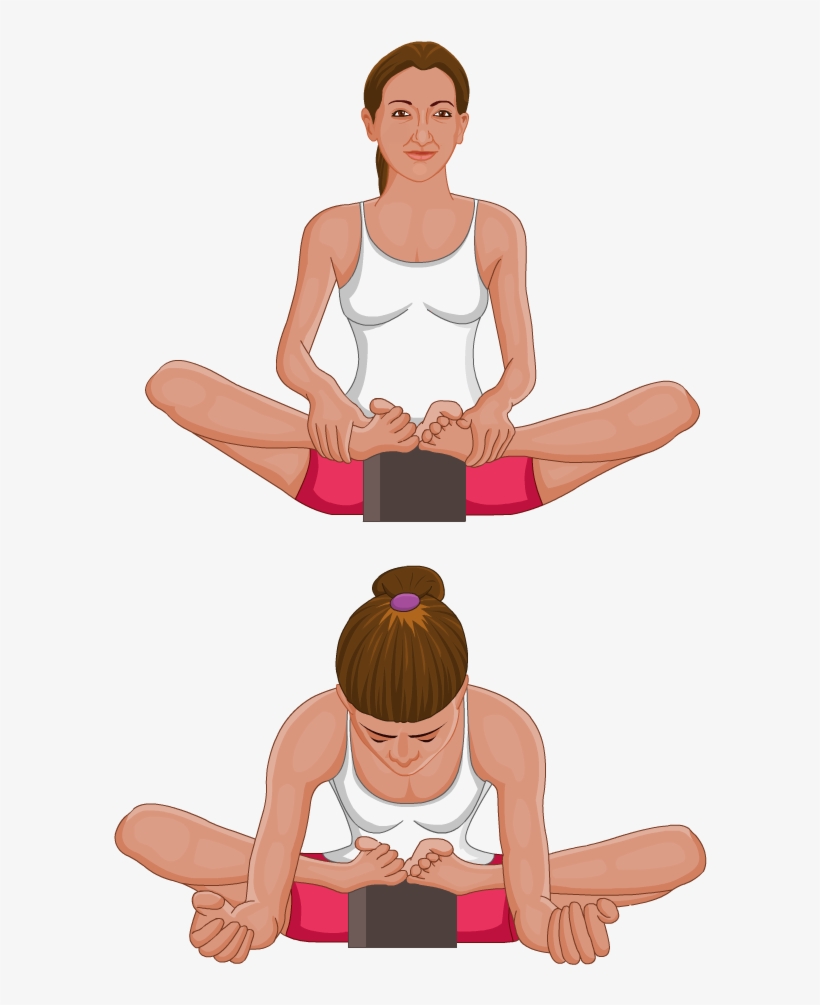 Butterfly Pose Variation With A Block - Variations Of Butterfly Pose, transparent png download