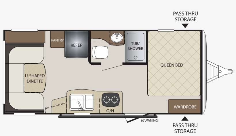 View This Floorplan - 2019 Keystone Bullet Crossfire 1900rd, transparent png download