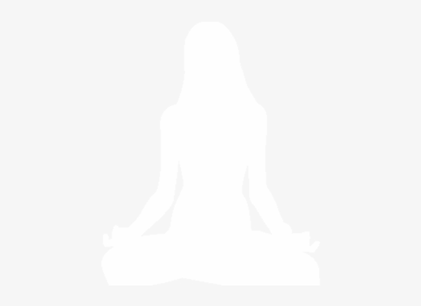 Yoga Silhouette White Png, transparent png download