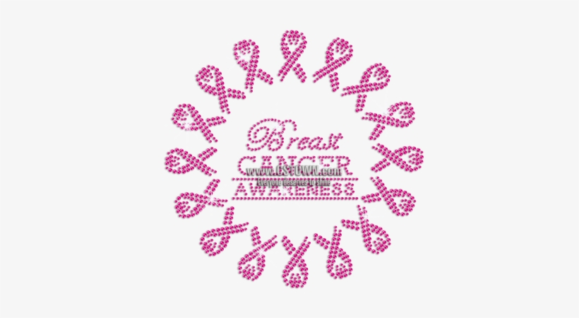 Vintage Pink Ribbon Motifs For Breast Cancer Awareness - Cubierta Retractil Detalle, transparent png download