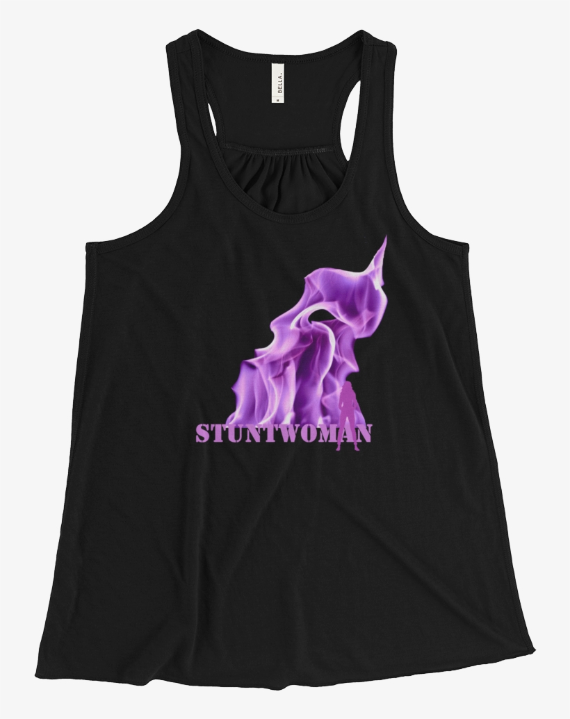 Purple Flame Women's Racerback Tank - Shirt, transparent png download