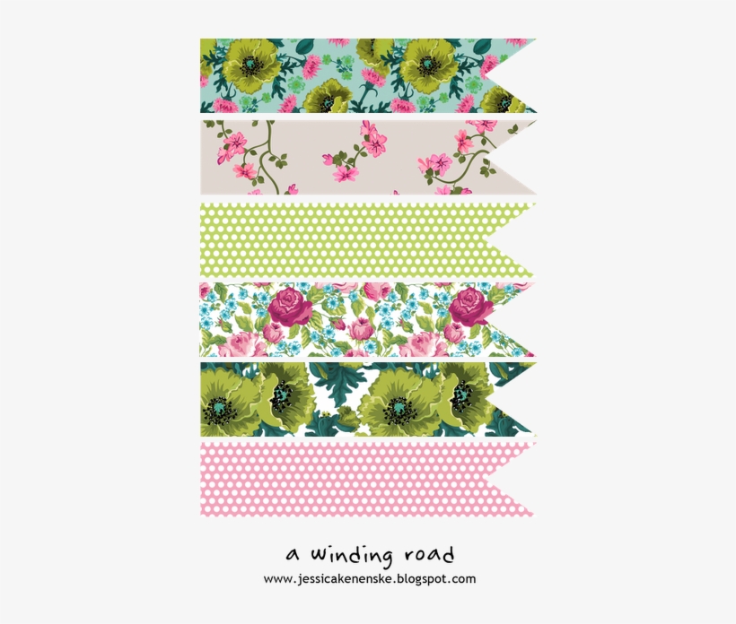 Vintage Floral Ribbon Graphics - Vintage Floral Bookmark, transparent png download