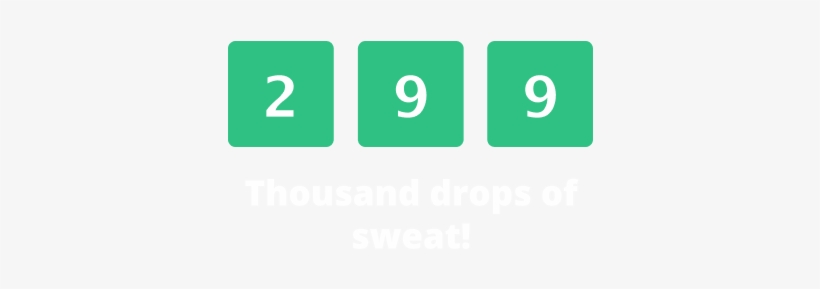 299 Thousand Drops Of Sweat - Leash, transparent png download