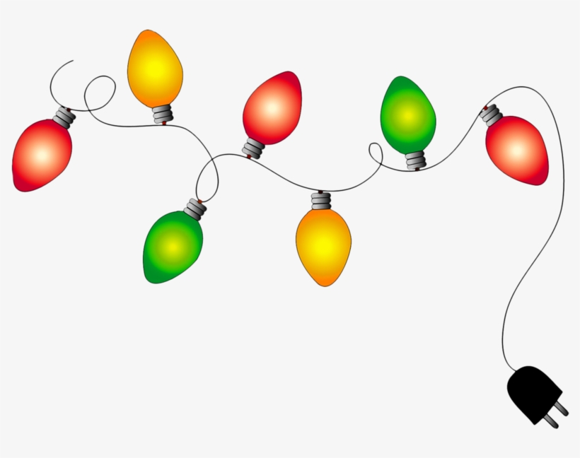 Imágenes De Luces De Navidad - Christmas Tree Lights Clipart, transparent png download