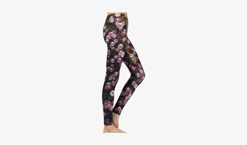 Bramble Berry Nights Cannabis Leggings - Leggings, transparent png download