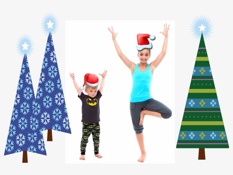 Trimming The Yoga Christmas Tree - Yoga Christmas Png, transparent png download
