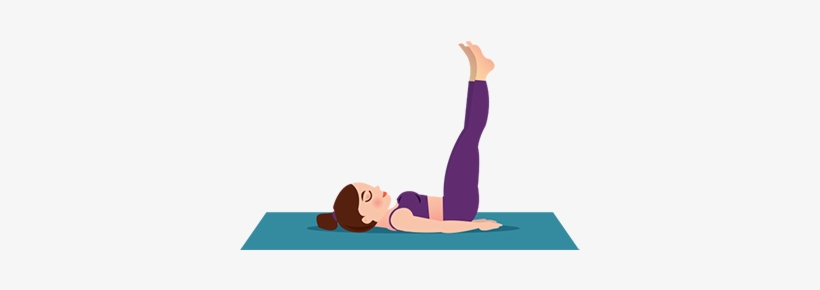 Yoga Postures For Addiction Recovery-legs Wall Pose - Posture, transparent png download