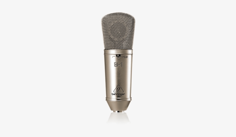 Behringer B-1 Studio Condenser Microphone Gold 1 Diaphragm - Behringer B-1 - Microphone - Gold, transparent png download