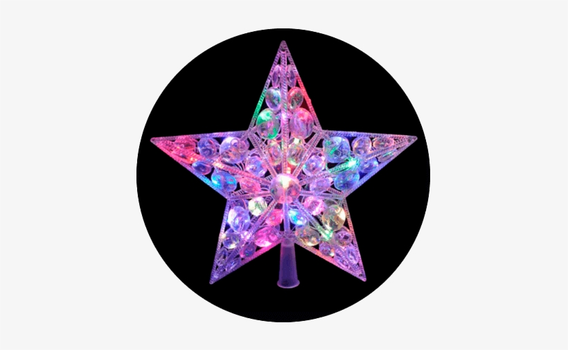 Punta Para Arbol En Forma De Estrella - Light-emitting Diode, transparent png download