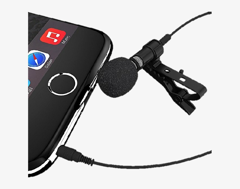 Mic With Good Build Quality & Gold Plated Jack - Lavalier Microphone For Iphone, transparent png download