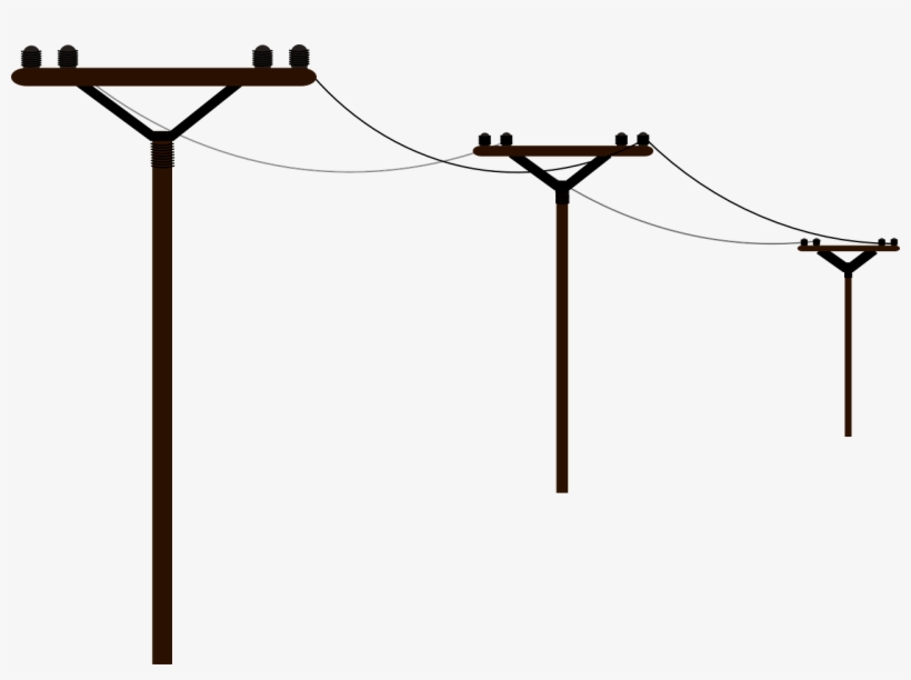 Telephone Poles Power Lines Png Image - Electric Tower, transparent png download