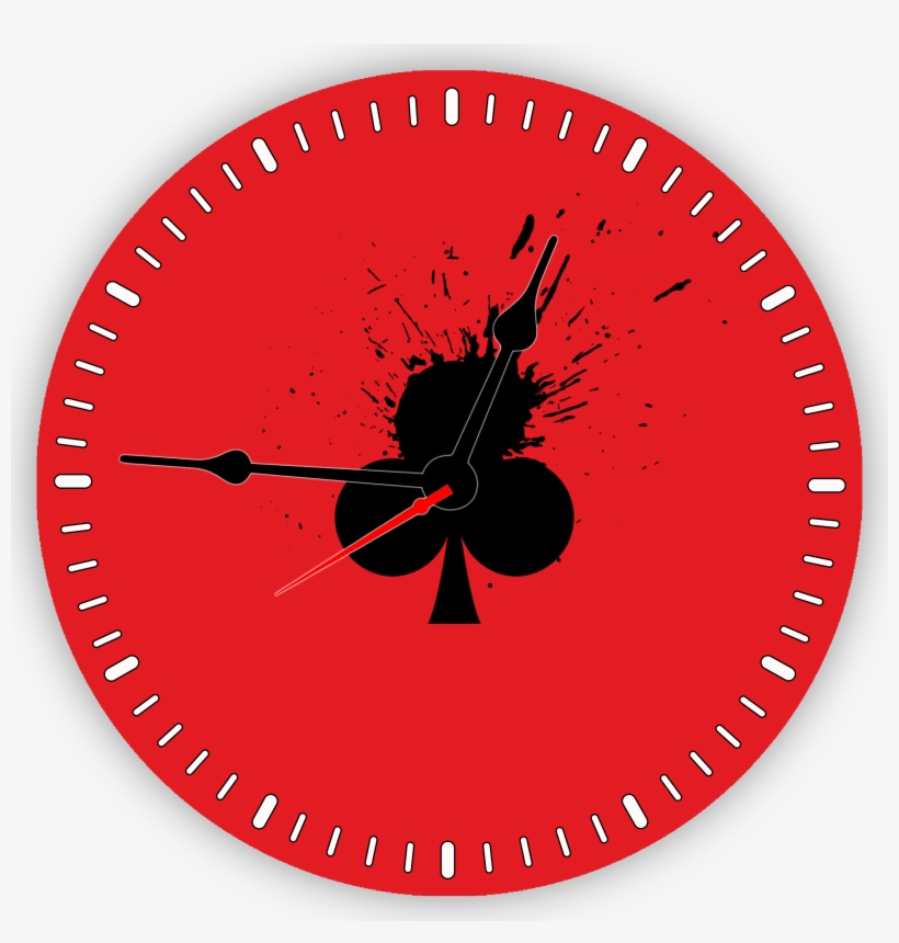 Poker Club Icon Splash Diwali Clock - Clock, transparent png download
