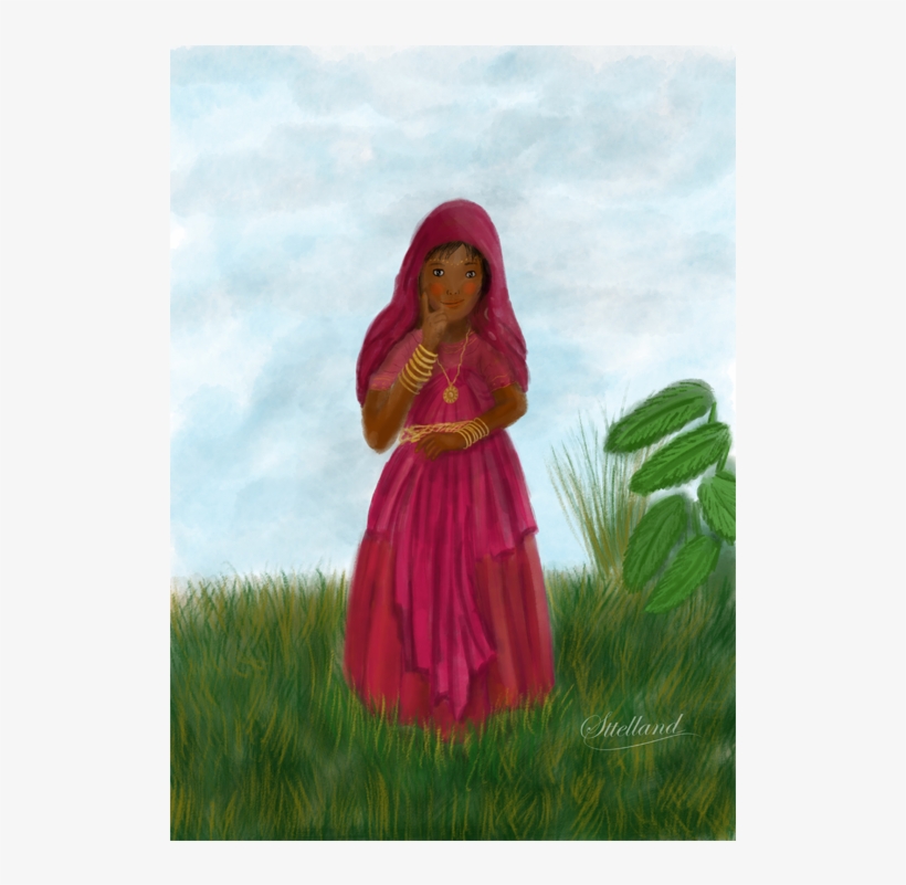 Indian Girl - Sttelland - Painting, transparent png download