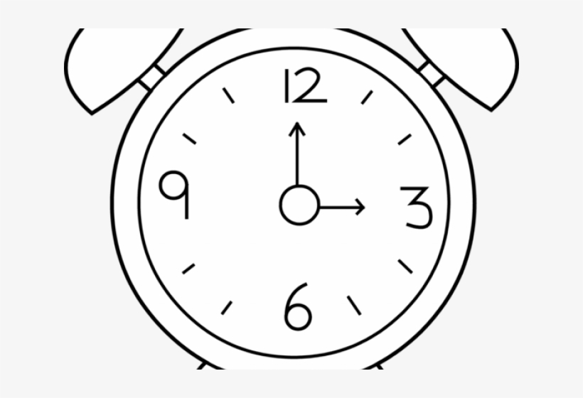 Clock Outline Cliparts Black And White Clock Cliparts PNG Image