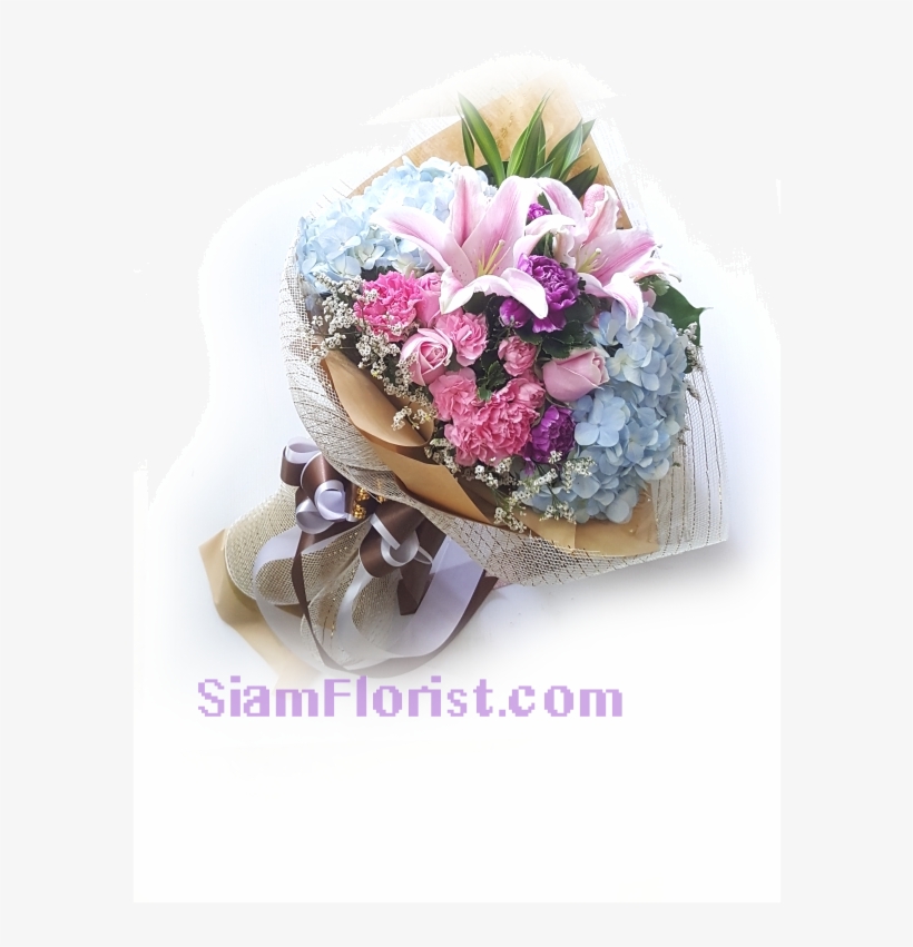 Bouquet Of Mixed Flowers - Bouquet, transparent png download
