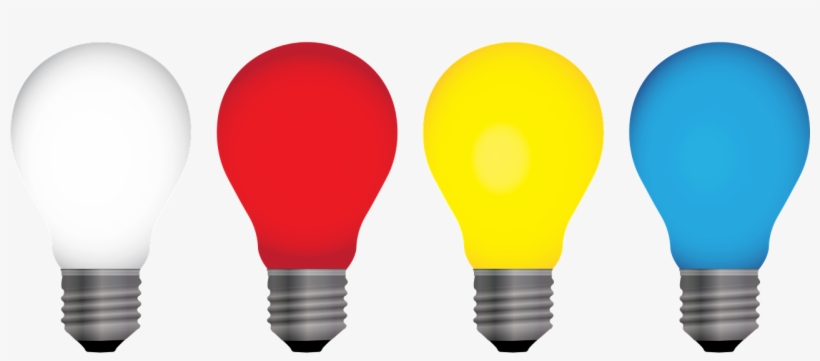 Bulb Light Icon Vector Png Image - Color Light Bulb Png, transparent png download